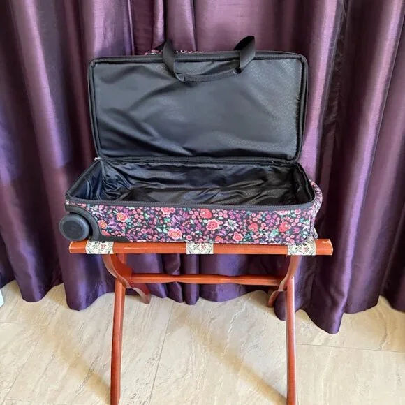 Vera Bradley Lighten Up Foldable Rolling Duffle Bag - Picture 7 of 8